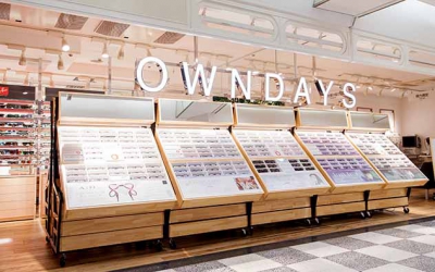 Boutique d'Owndays à Shinjuku de Tokyo